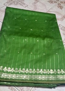 Green &amp; Gold Saree