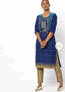 Beautiful Blue Design Printed Kurti