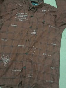 Brown Checked Shirt