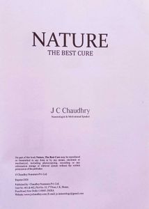 Nature :The Best Cure By Jc Chaudhary