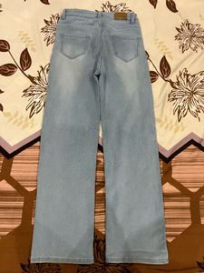 Ice Blue Jeans Straight Fit