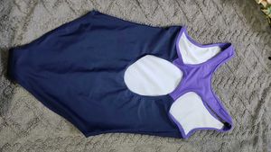 Girls Purple Blue Swimsuit