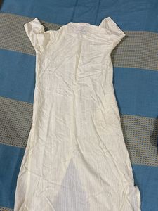 white kurta with pocket