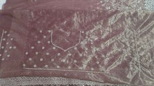 Beautiful Designer Saree With Blouse Piece
