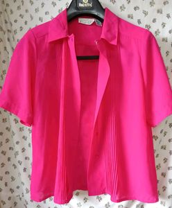 Hot Pink Button Down Shirt