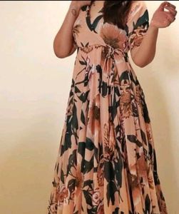 Floral Wrap Maxi Dress