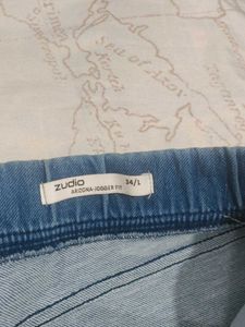 Blue Denim Joggers