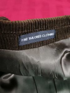 Giovani Men Brown Corduroy Jacket