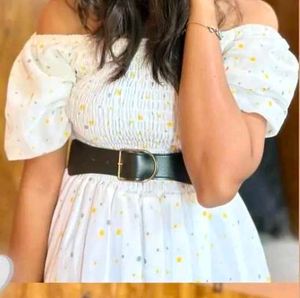 White Floral Mini Dress