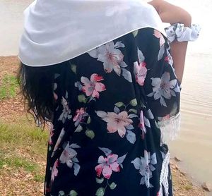 Floral Fringe Kimono