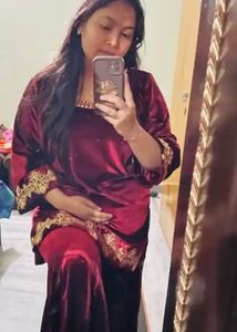 Velvet Kurta Set