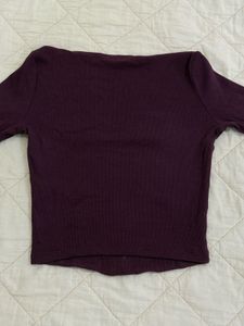Zara Purple Crop Top