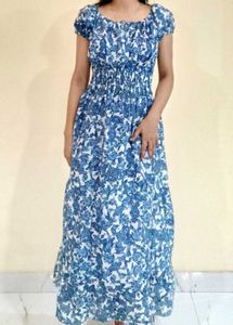 Brand New Blue Smokey Dress 👗