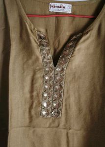 Fabindia Silk Kurta (M)