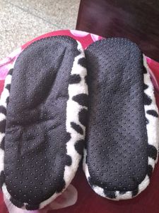 Cozy Cow Print Slippers