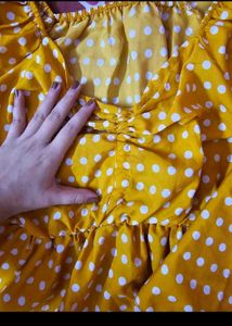 Yellow Dress(polka dot)