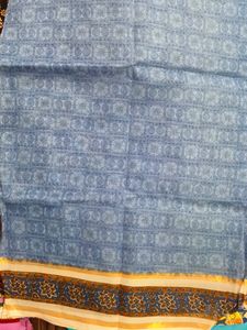 Blue Colour Fashionable Saree