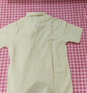 Yellow Fire and Ice Striped Shirt