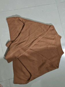 Cozy Brown Knit Sweater