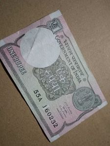 One Rupee Note