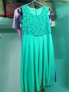 Green Party Dress