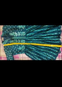 Blue Georgette Gharara Set