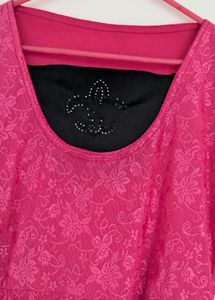 Pink Flared Dress