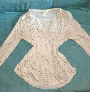 White Polka Dot Blouse