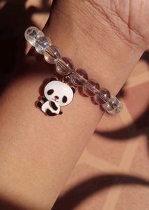 Cute Panda Charm Crystal Bead Bracelet