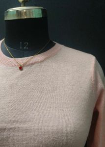 Peach Cropped Pullover Sweater