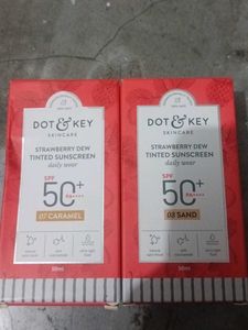 2 Dot &amp; Key Strawberry Dew Tinted Sunscreen SPF 50