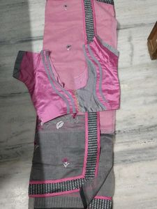 Designer Pink Saree