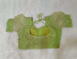 Green Embellished Blouse