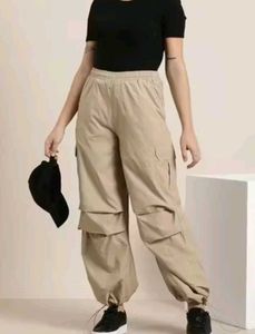 Beige Cargo Pants