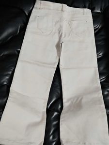 Off-White Cream Color Straight Fitted Trouser (Men