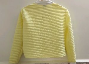 Yellow Textured Jacket