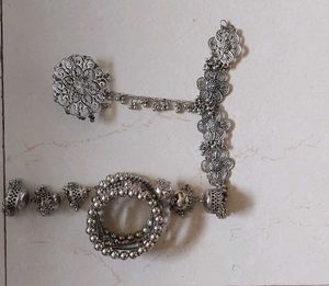 Oxidiside Bangle &amp; Bracelet Combo