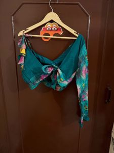 Bottle Green Indo Western Lehanga