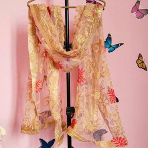 Golden Net Dupatta
