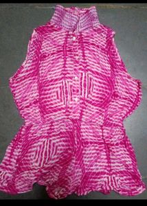 Pink Tie-Dye Mini Dress