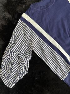 Unique Patchwork Sleeve Top