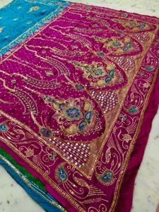 Vintage Aari Tari Work Saree Only Need Dry Clean