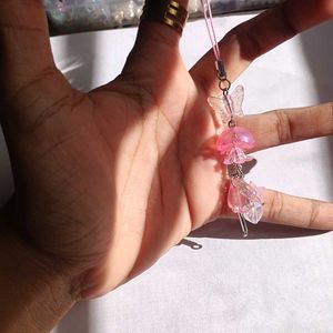 pink jellyfish phone charms