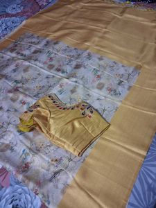 Banaras Silk Saree With Readymade Blouse
