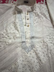 white kurta for men