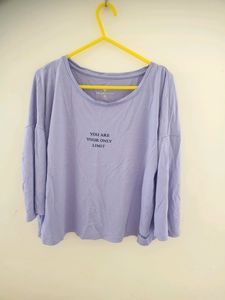 Purple Full Sleeves T Shirt