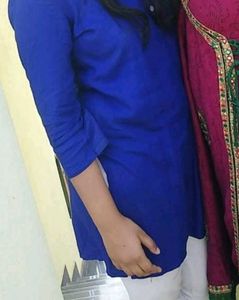 Blue Cotton Kurta