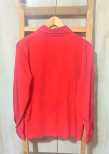 Elegant Red Embroidery Work Shirt Size-36-38