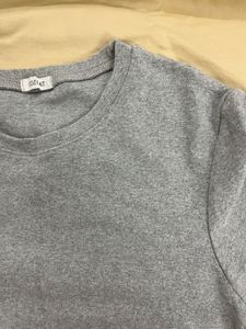 Gray Cropped Tee