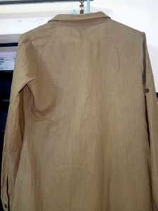 Anouk Women&#39;s Khaki Straight Fit Kurti